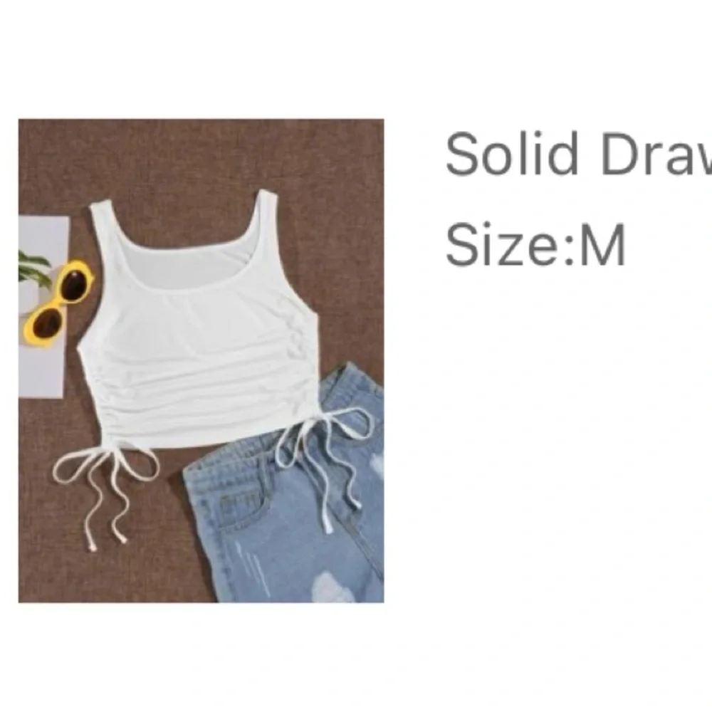 Drawstring Crop Top - Picture 3 of 3